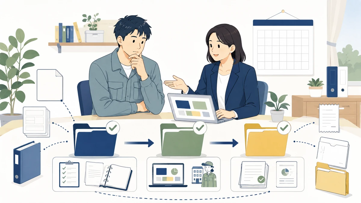 事業承継・M&A補助金の申請と採択後手続きを整理する経営者と専門家