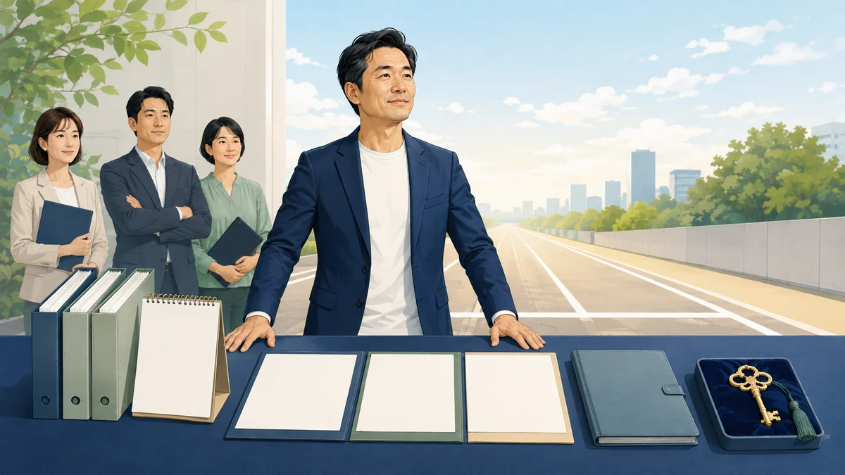 申請準備を整えて手続きを始める中小企業経営者